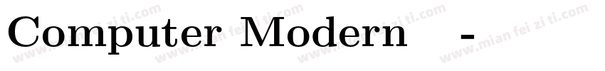 Computer Modern 现代计字体转换